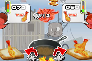 制作鲜虾三明治