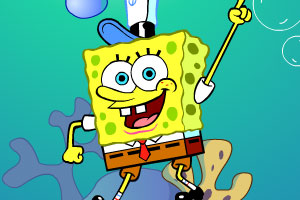 海绵宝宝红色单车