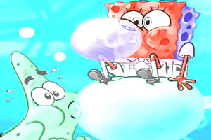 海绵宝宝吹泡泡