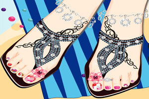 打扮脚趾