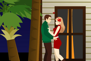 小保姆甜蜜偷吻