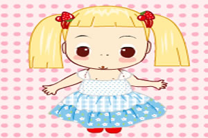 可爱的迷糊娃娃