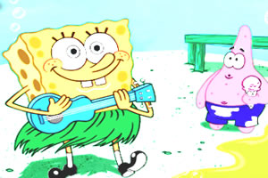 海绵宝宝弹吉他