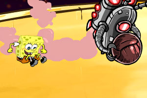 海绵宝宝巨石躲避