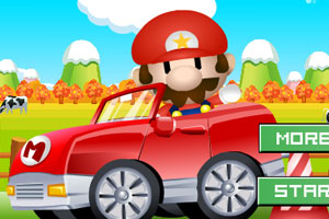 马里奥狂开小汽车