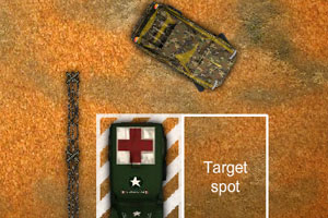 停靠军用大卡车