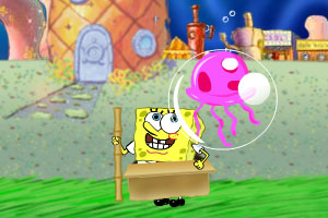 海绵宝宝射击水母