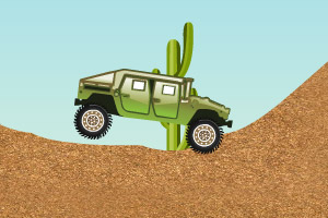 沙漠绿卡车