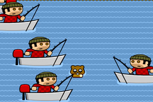 水獭过河拣木头