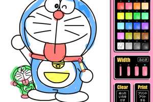 哆啦a梦水彩画3
