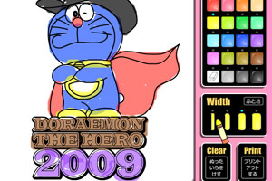 哆啦a梦水彩画4