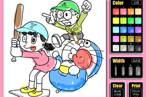 哆啦a梦水彩画6