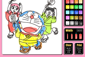 哆啦a梦水彩画8