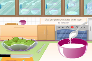 制作甜苹果馅饼