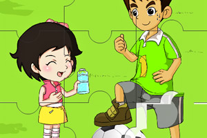 运动王迪克足球拼图