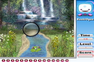 瀑布美景找数字