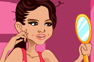 赛琳娜偷偷化妆