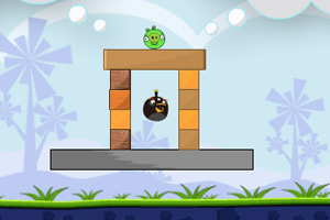 愤怒的小鸟炸绿猪