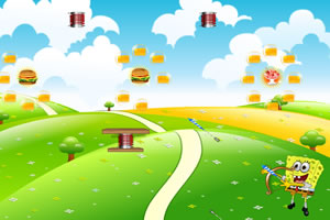 海绵宝宝射汉堡