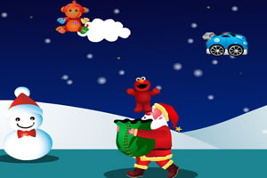 圣诞老人接礼物