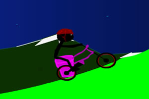 火柴人骑自行车