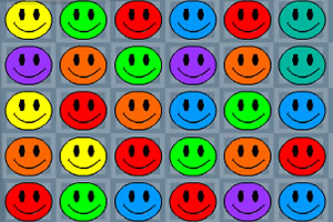 彩色笑脸对对碰