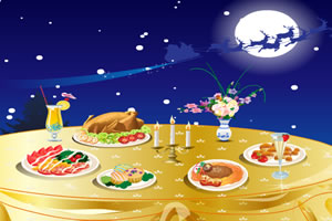 温馨的圣诞晚餐