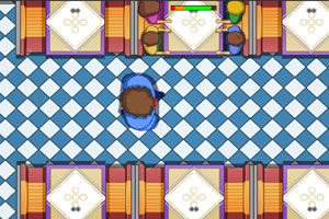 忙碌的男服务生