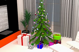 漂亮圣诞房间逃脱