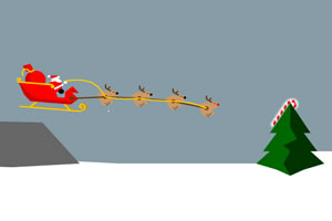 冰雪中的圣诞老人