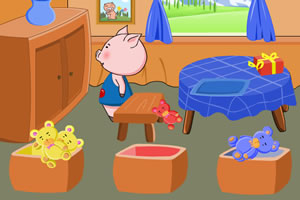 猪猪收拾房间