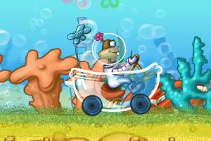 海绵宝宝浴缸赛车