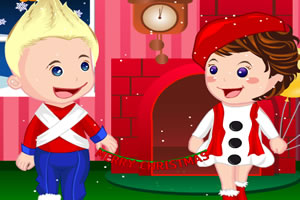 圣诞节的孩子们