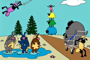 小羊肖恩填颜色