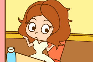 忙碌新娘做发型