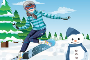 滑雪女孩装扮