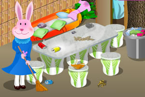 兔妈妈打扫房间