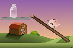 可爱的奶牛挤奶