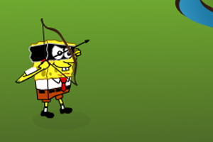 海绵宝宝射苹果