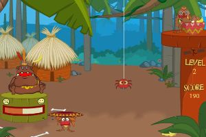 喂土人首领吃香蕉