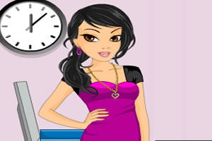 办公室女孩妆扮