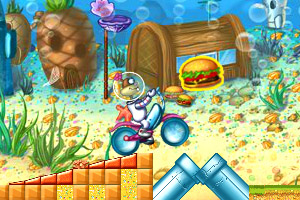 海绵宝宝骑单车