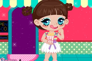 吃爆米花的美眉