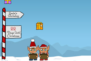 圣诞精灵接礼物