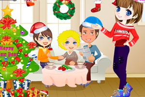 快乐的圣诞聚餐