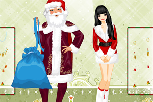 圣诞老人和美女助手