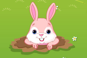 赶走偷吃的兔子