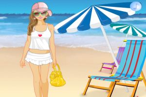 海滩女孩的装扮