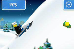 乐高雪地摩托特技