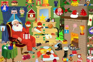 圣诞老人杂乱房间